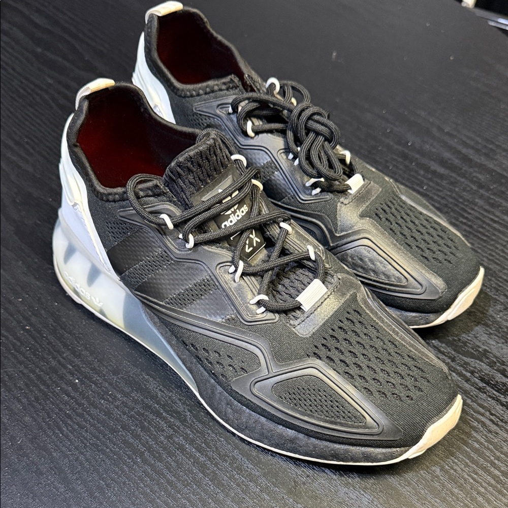 adidas Black and White Athletic Shoes